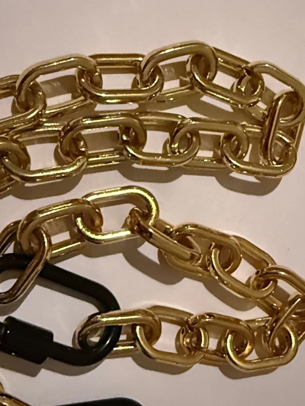 Allie+Bess Joan Gold tone Chain Link Necklace and Bracelet Set